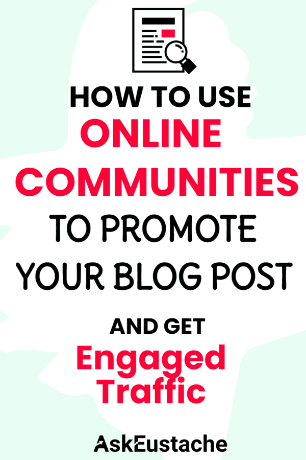 how to use online communities to promote blog posts