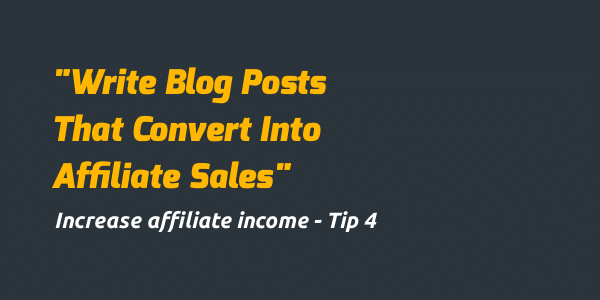 increase affiliate income with relevant posts