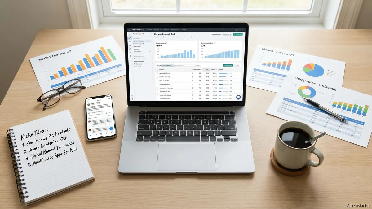 Digital tools and data analysis for online business market research