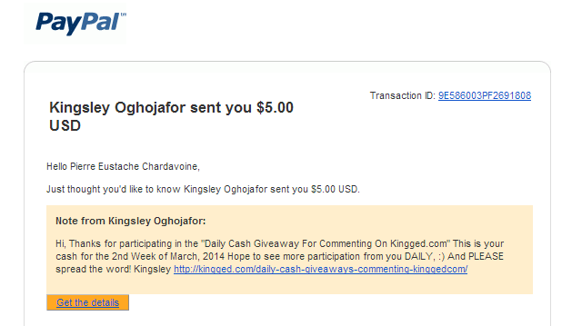kingged.com daily contest payment proof