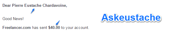 freelancer.com minimum payout and proof