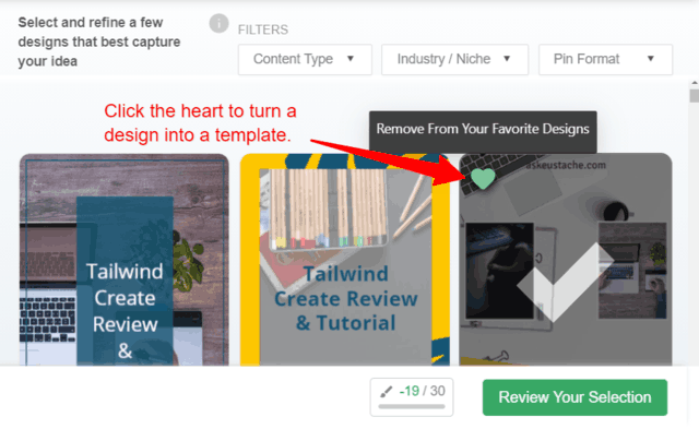 Create templates with the click of a button.