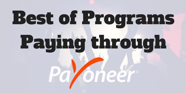 best online earning sites paying through Payoneer