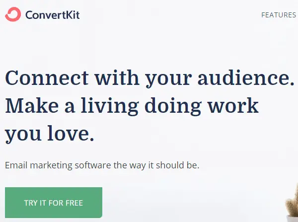 convertkit - email marketing software for content creators.