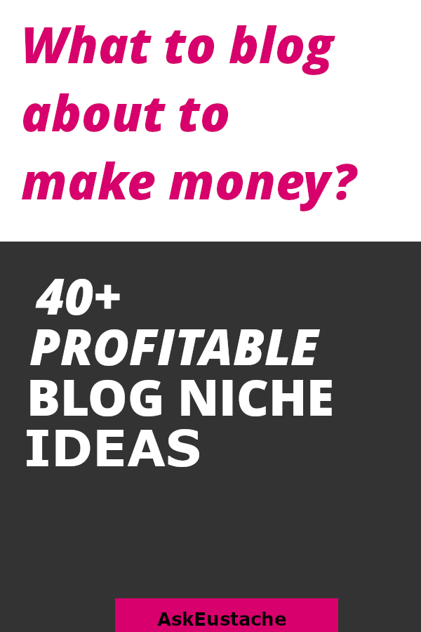 what to blog about to make money? Get inspiration with these profitable blog niche ideas.